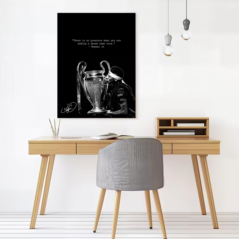 Neymar Jr. Kisses the Champion - Home Decor Zen 리뷰 및 가격