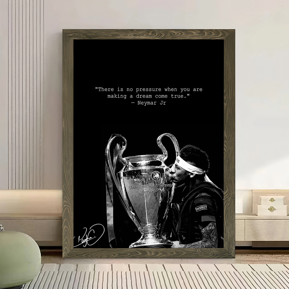 Neymar Jr. Kisses the Champion - Home Decor Zen 리뷰 및 가격