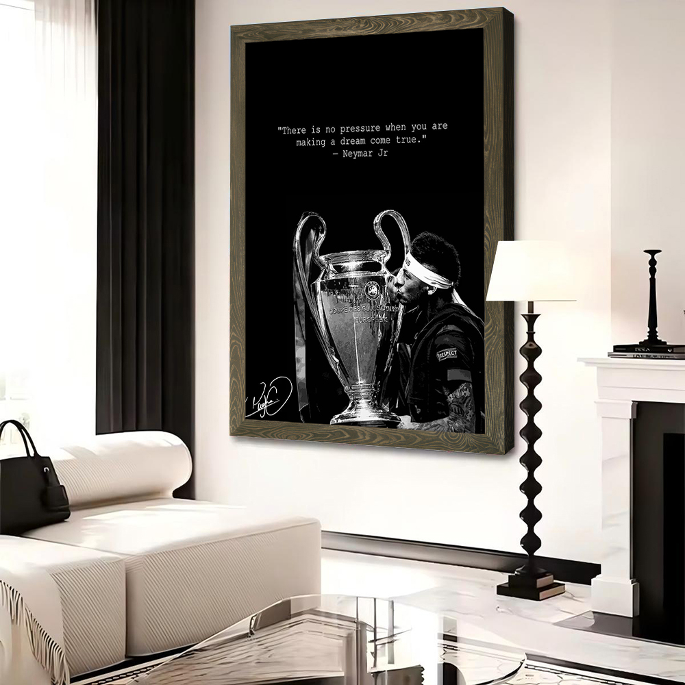Neymar Jr. Kisses the Champion - Home Decor Zen 리뷰 및 가격