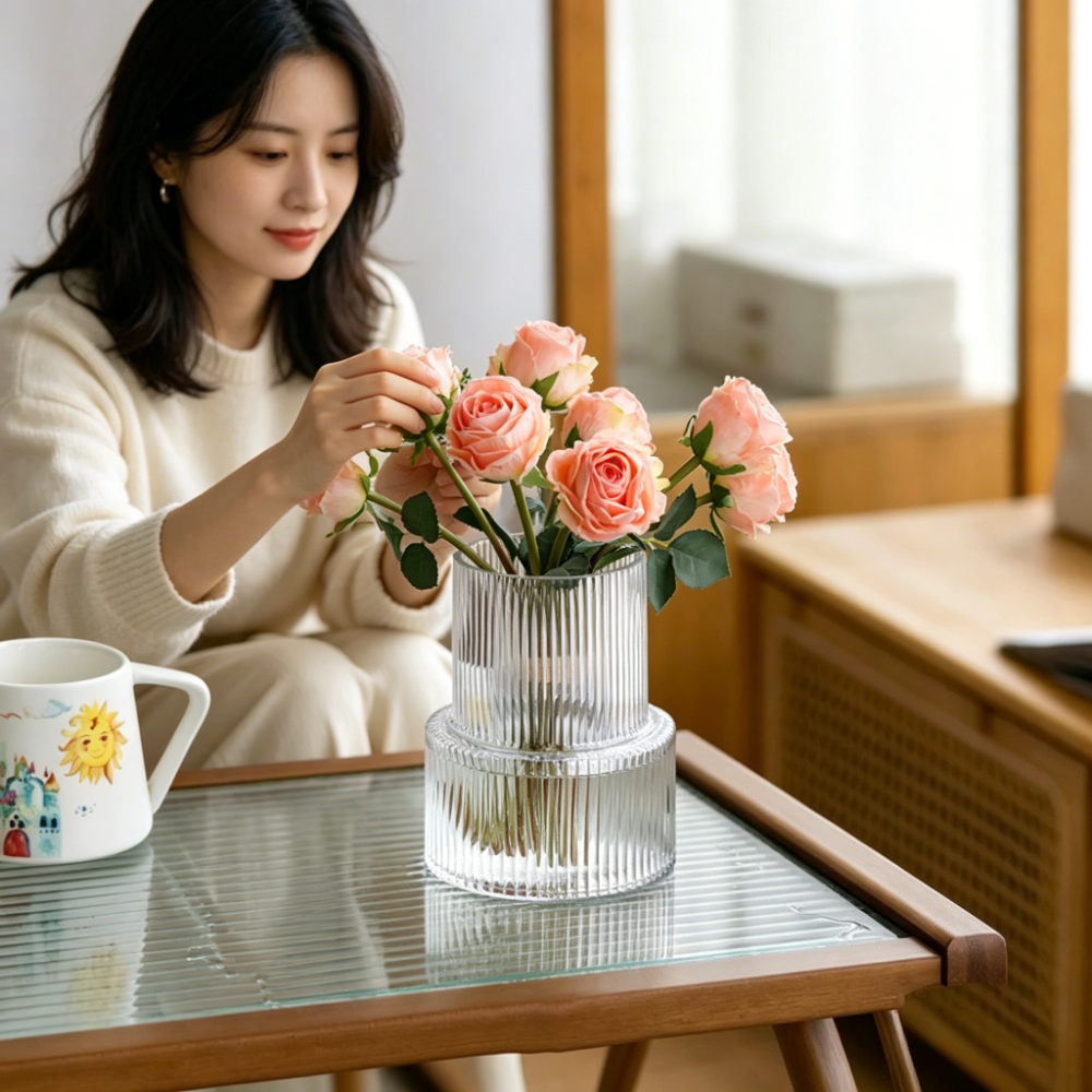 Simple Transparent Glass Strip - Glass Vase Nordic 리뷰 및 가격