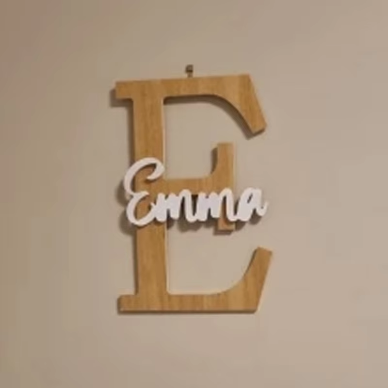 Custom Initials Sign Wooden Wa - Wooden Letter Sign 리뷰 및 가격