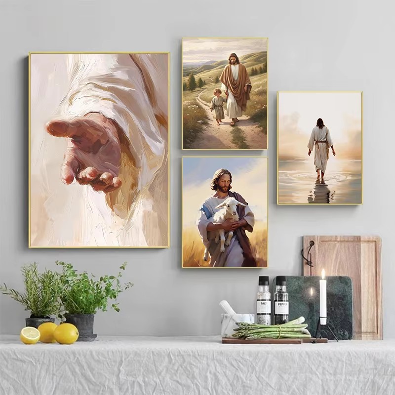 Classic Jesus Christ Walking o - Home Decor Jesus 리뷰 및 가격