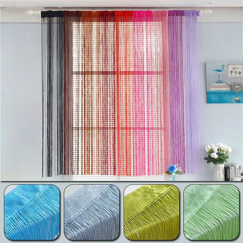 Multi-color Thread Line Curtai - Home Decor Window Blinds 리뷰 및 가격