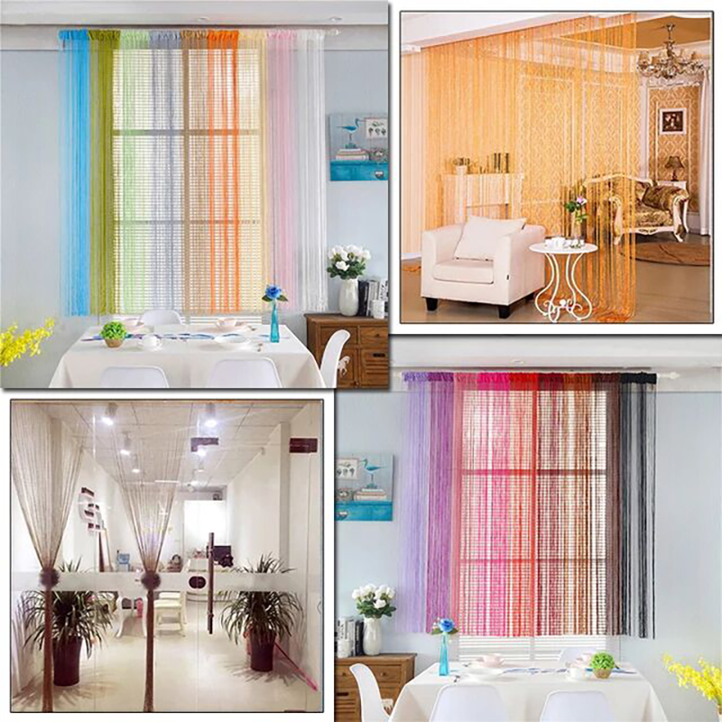 Multi-color Thread Line Curtai - Home Decor Window Blinds 리뷰 및 가격