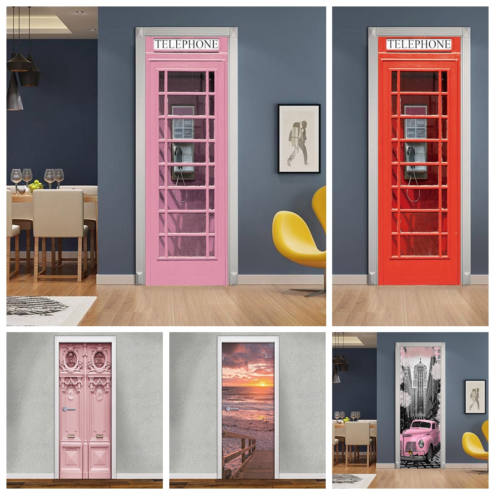 Removable Pink Telephone Booth - Home Decor On Sale 리뷰 및 가격