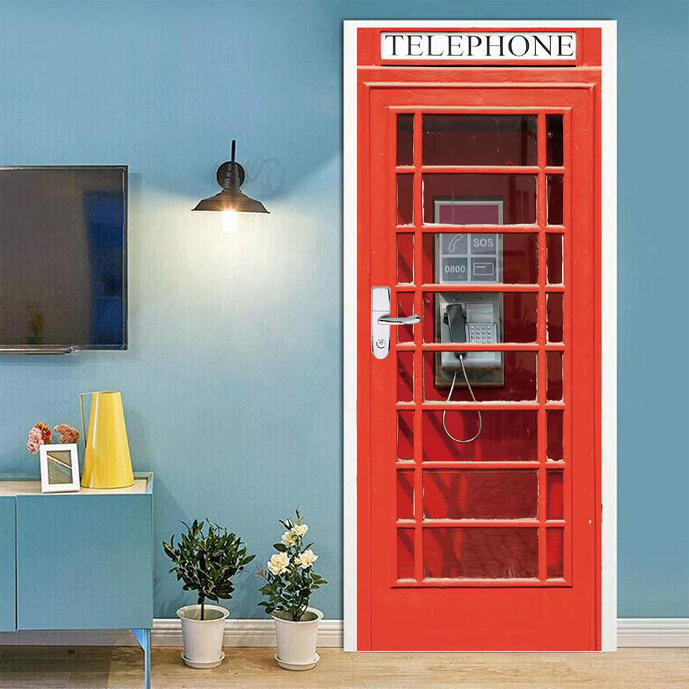 Removable Pink Telephone Booth - Home Decor On Sale 리뷰 및 가격