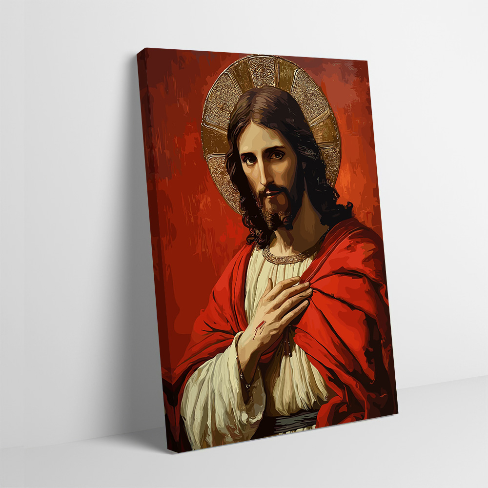 Portrait of Jesus Christ With  - Home Decor Jesus 리뷰 및 가격