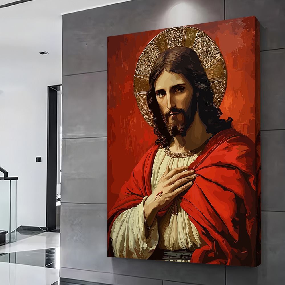 Portrait of Jesus Christ With  - Home Decor Jesus 리뷰 및 가격