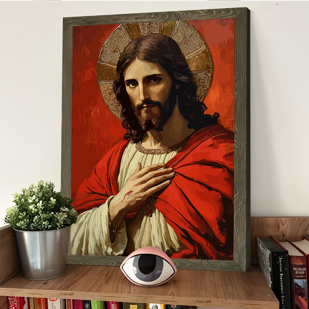 Portrait of Jesus Christ With  - Home Decor Jesus 리뷰 및 가격