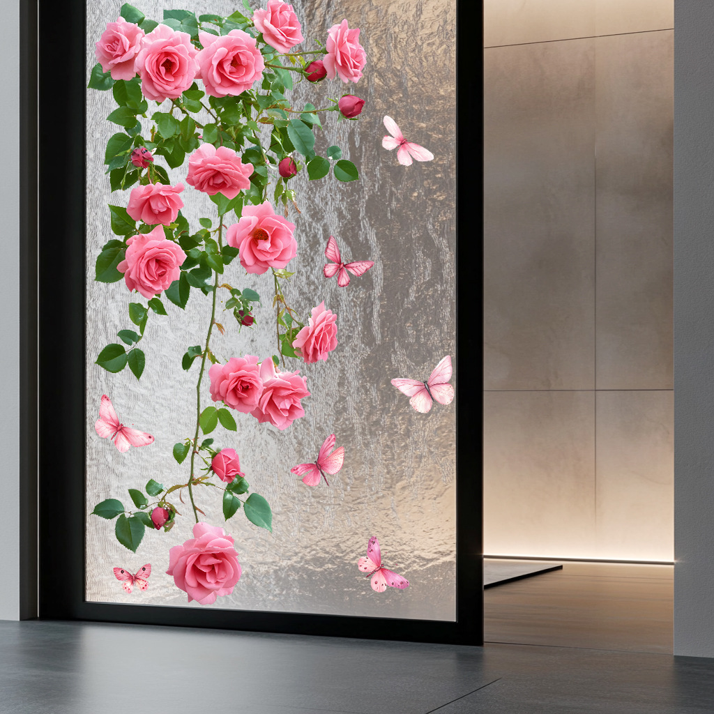 1PC Flower Vine Window Decal P - Home Decor Window Blinds 리뷰 및 가격