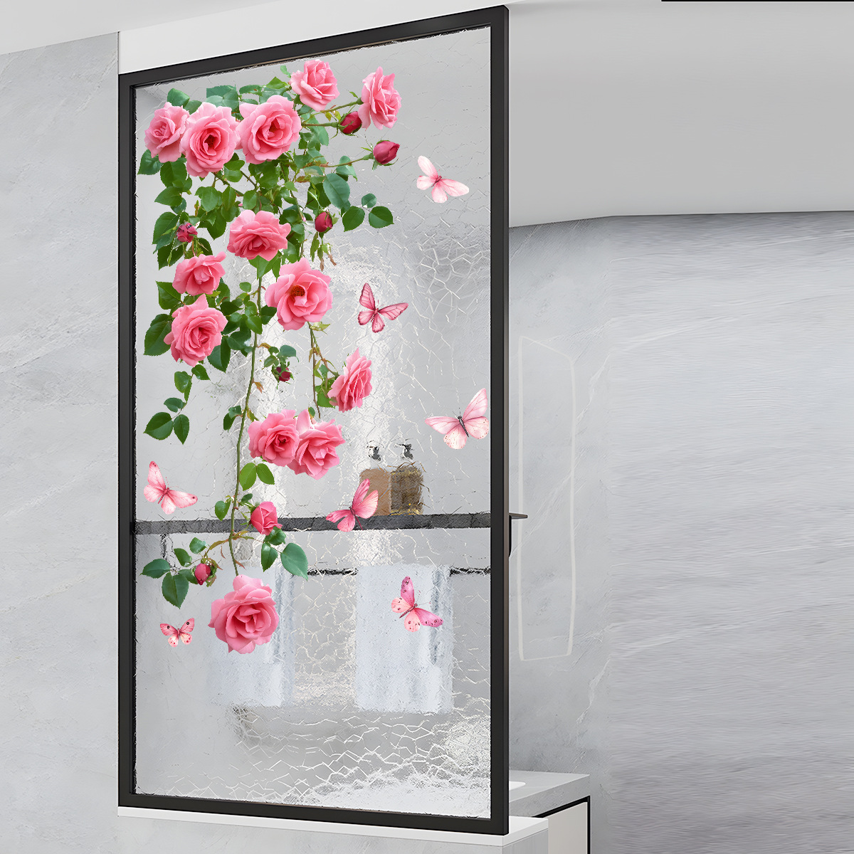 1PC Flower Vine Window Decal P - Home Decor Window Blinds 리뷰 및 가격