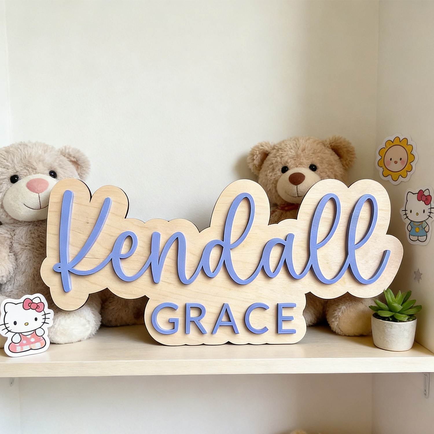 1pc Wooden Double-layer Letter - Wooden Letter Sign 리뷰 및 가격