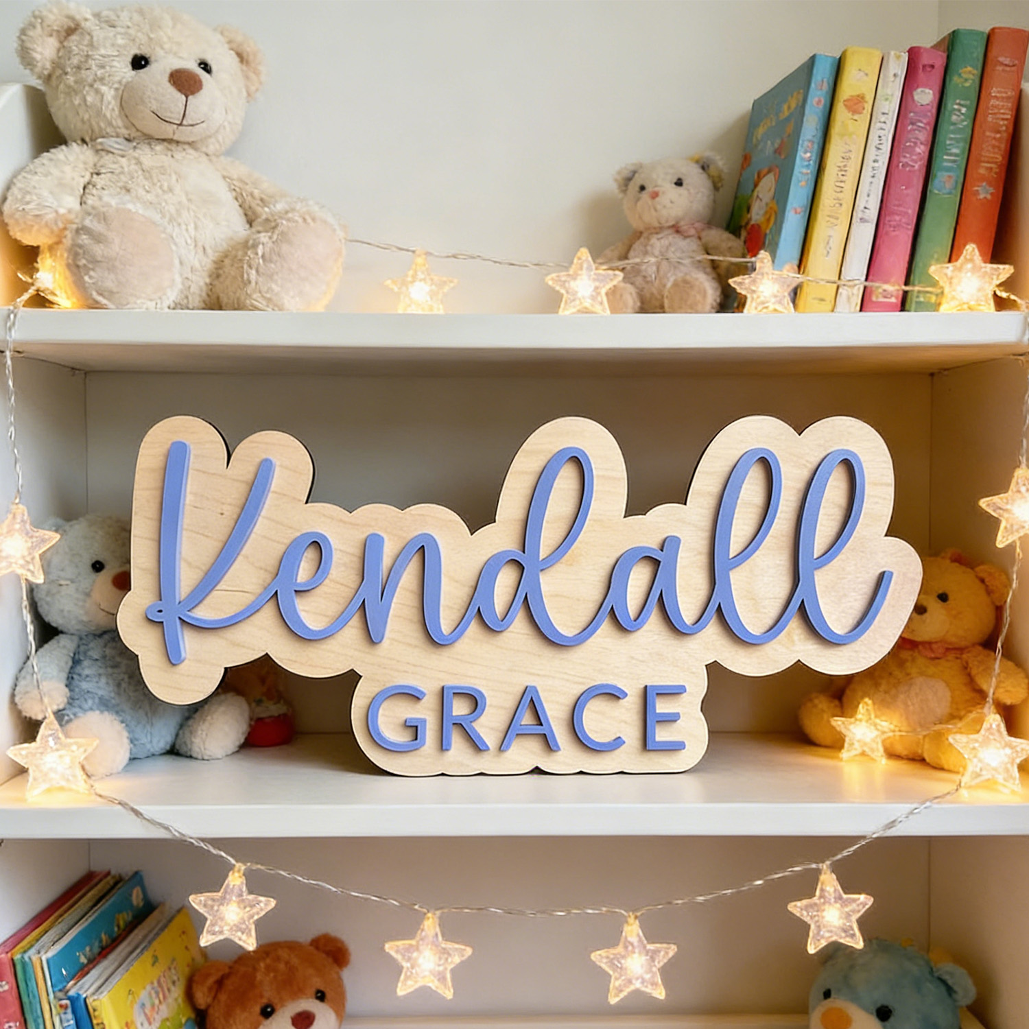 1pc Wooden Double-layer Letter - Wooden Letter Sign 리뷰 및 가격