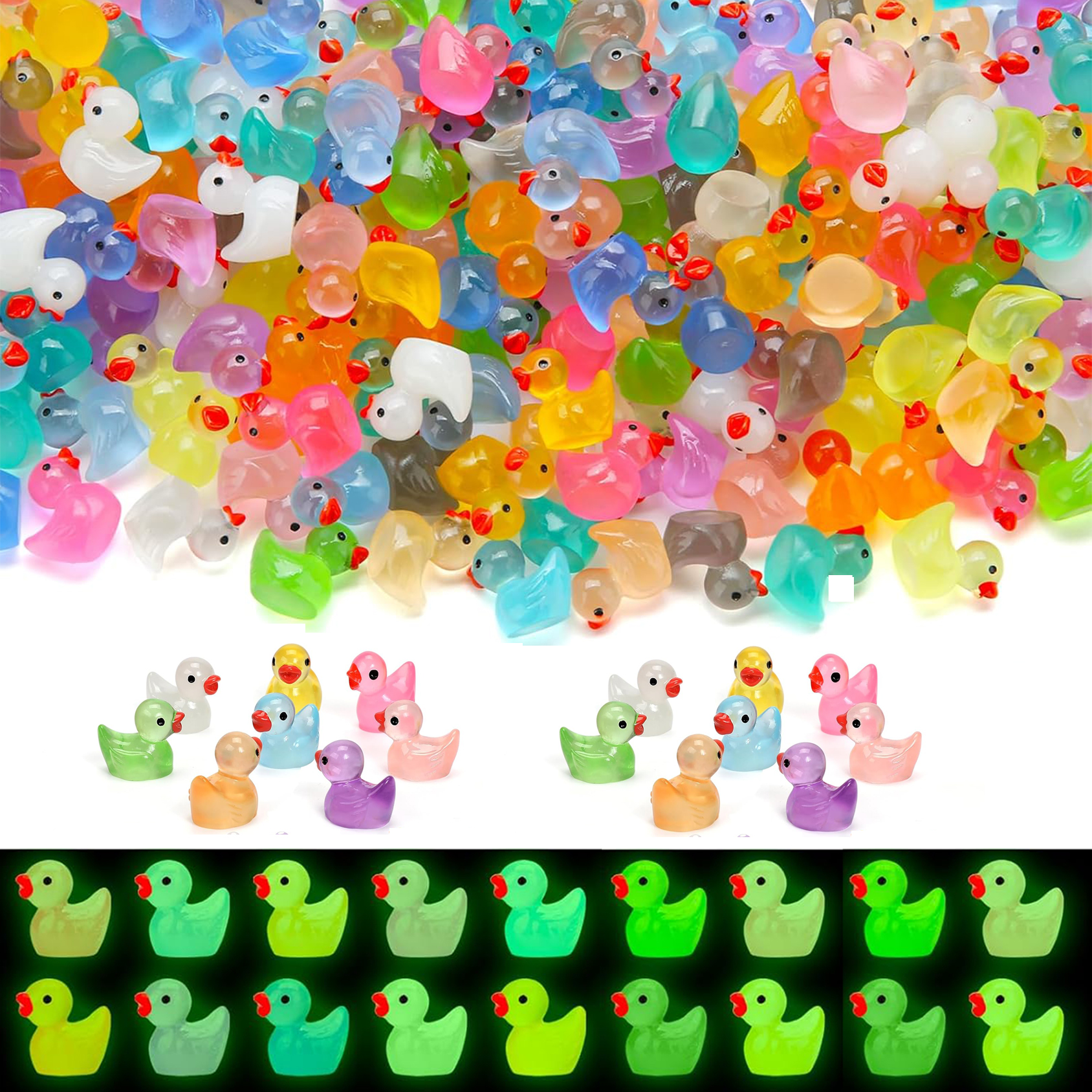 50 Glow-in-the-Dark Mini Duckl - Home Decor Aesthetic Pinterest 리뷰 및 가격