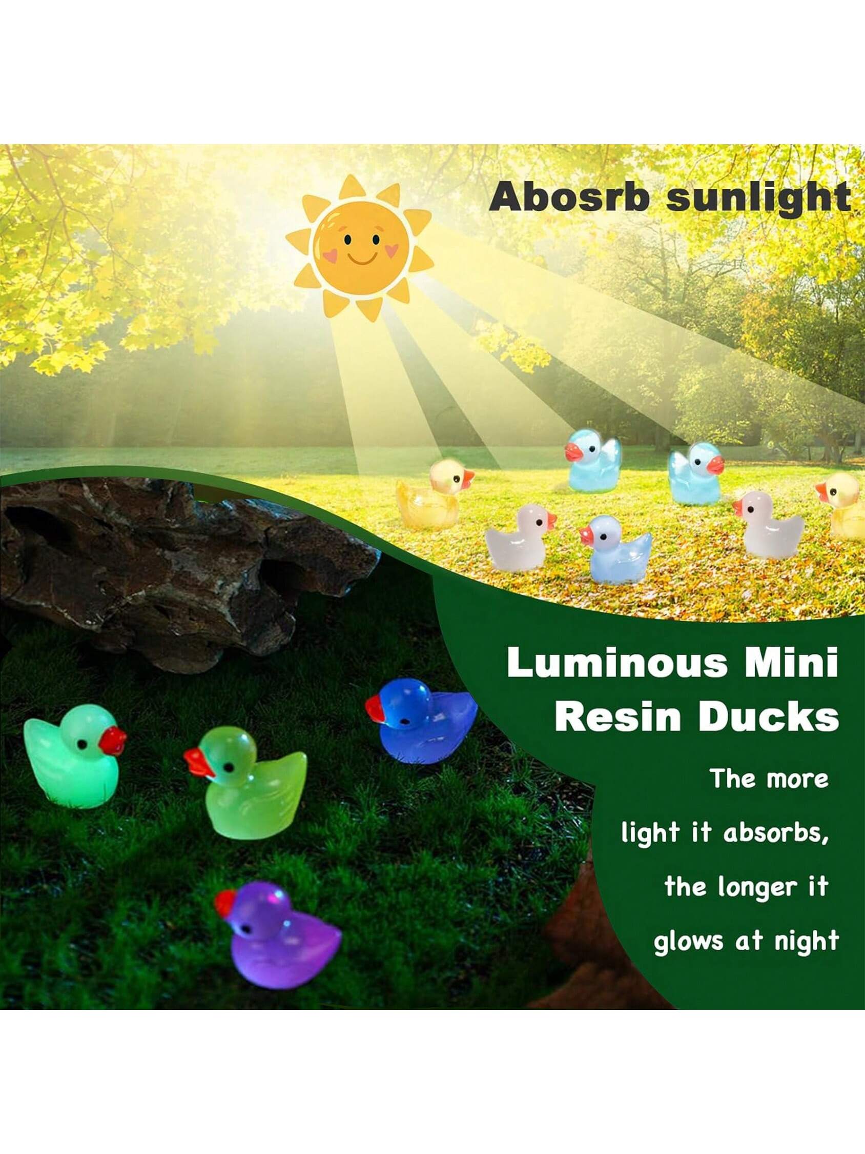 50 Glow-in-the-Dark Mini Duckl - Home Decor Aesthetic Pinterest 리뷰 및 가격