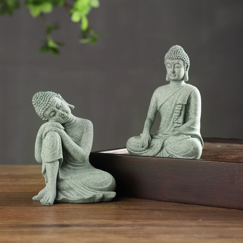 Chinese Zen Sitting Buddha Fig - Home Decor Zen 리뷰 및 가격