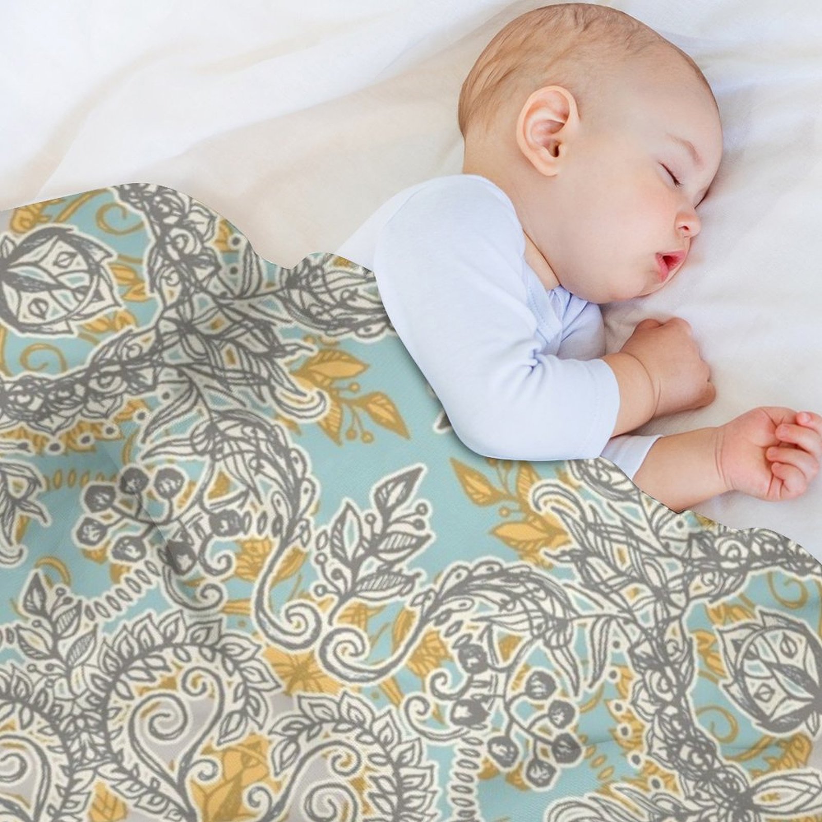 Gypsy Floral in Soft Neutrals, - Neutral Throw Blanket 리뷰 및 가격