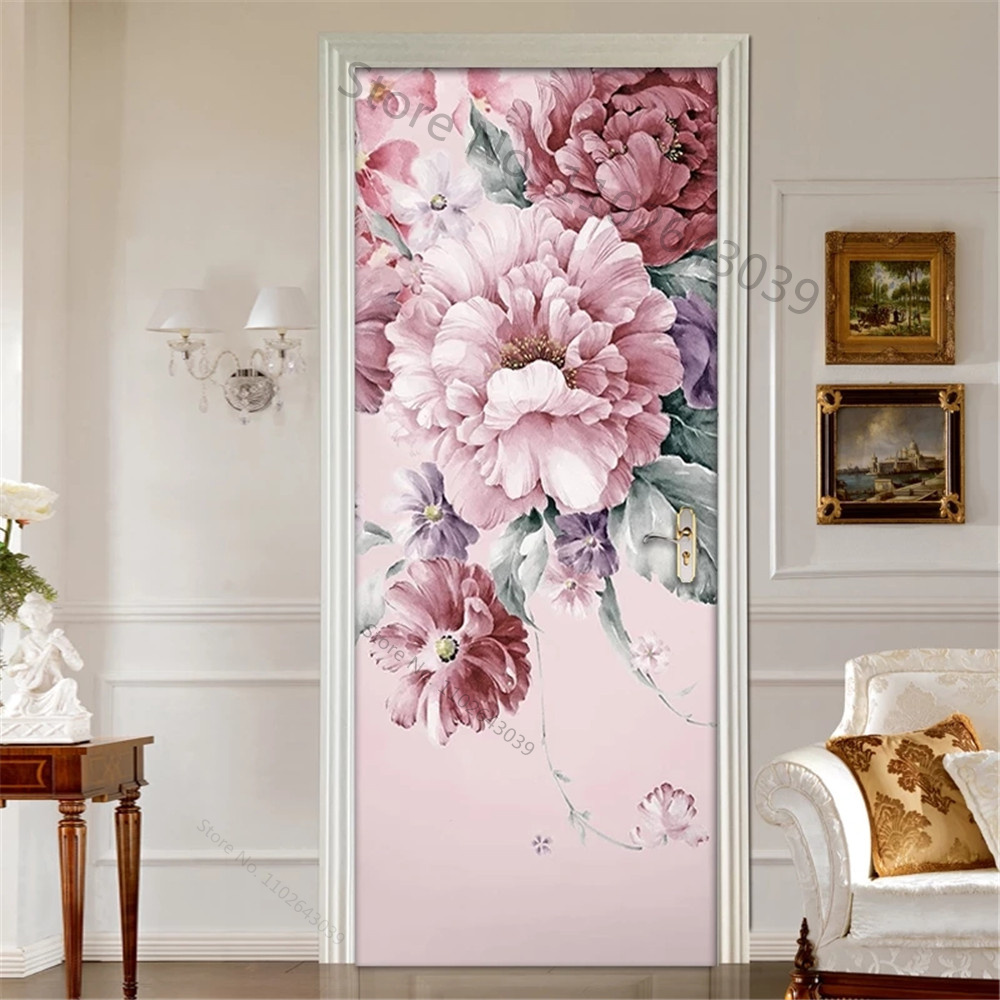 Pastoral Flower Leaf 3D Door S - Home Decor On Sale 리뷰 및 가격