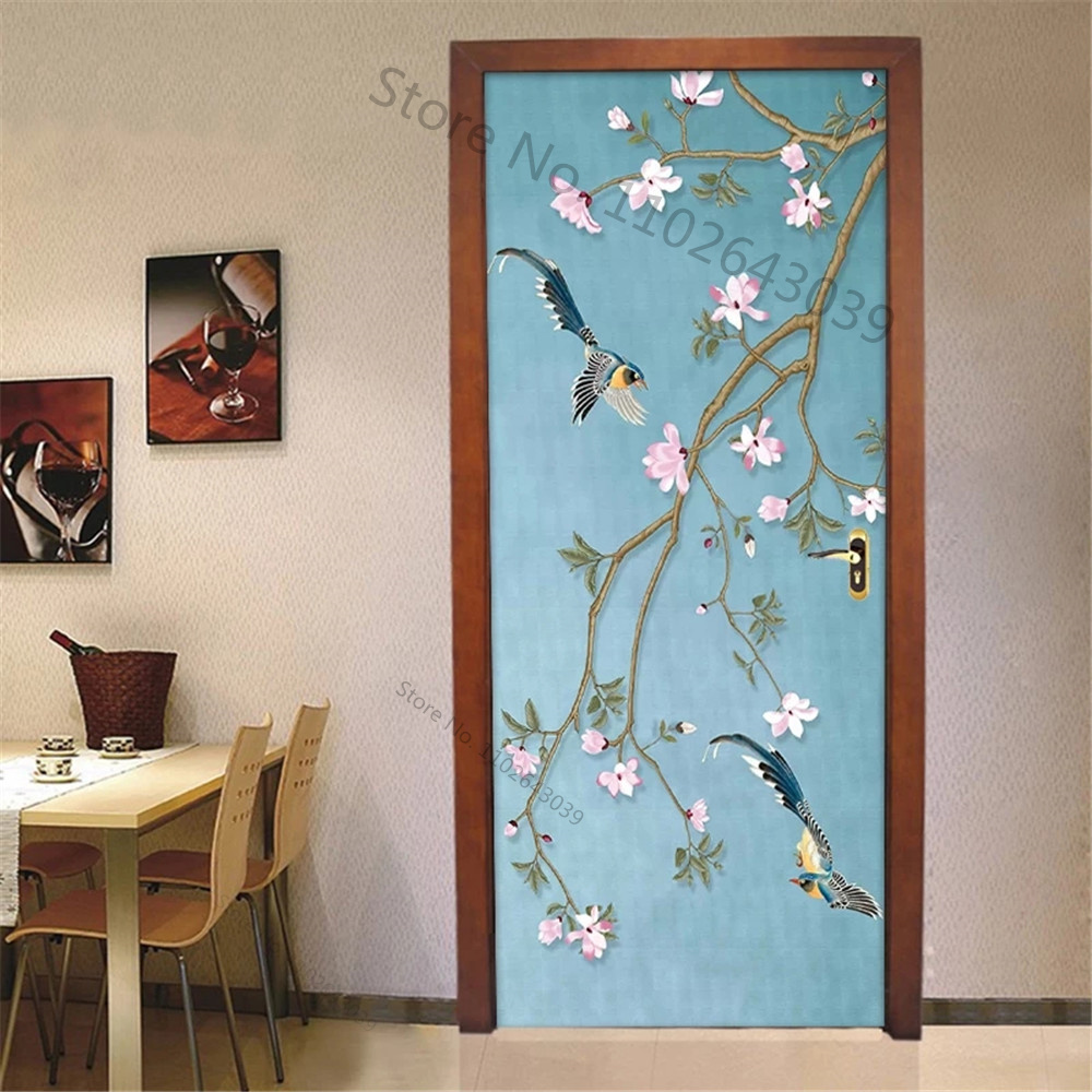 Pastoral Flower Leaf 3D Door S - Home Decor On Sale 리뷰 및 가격