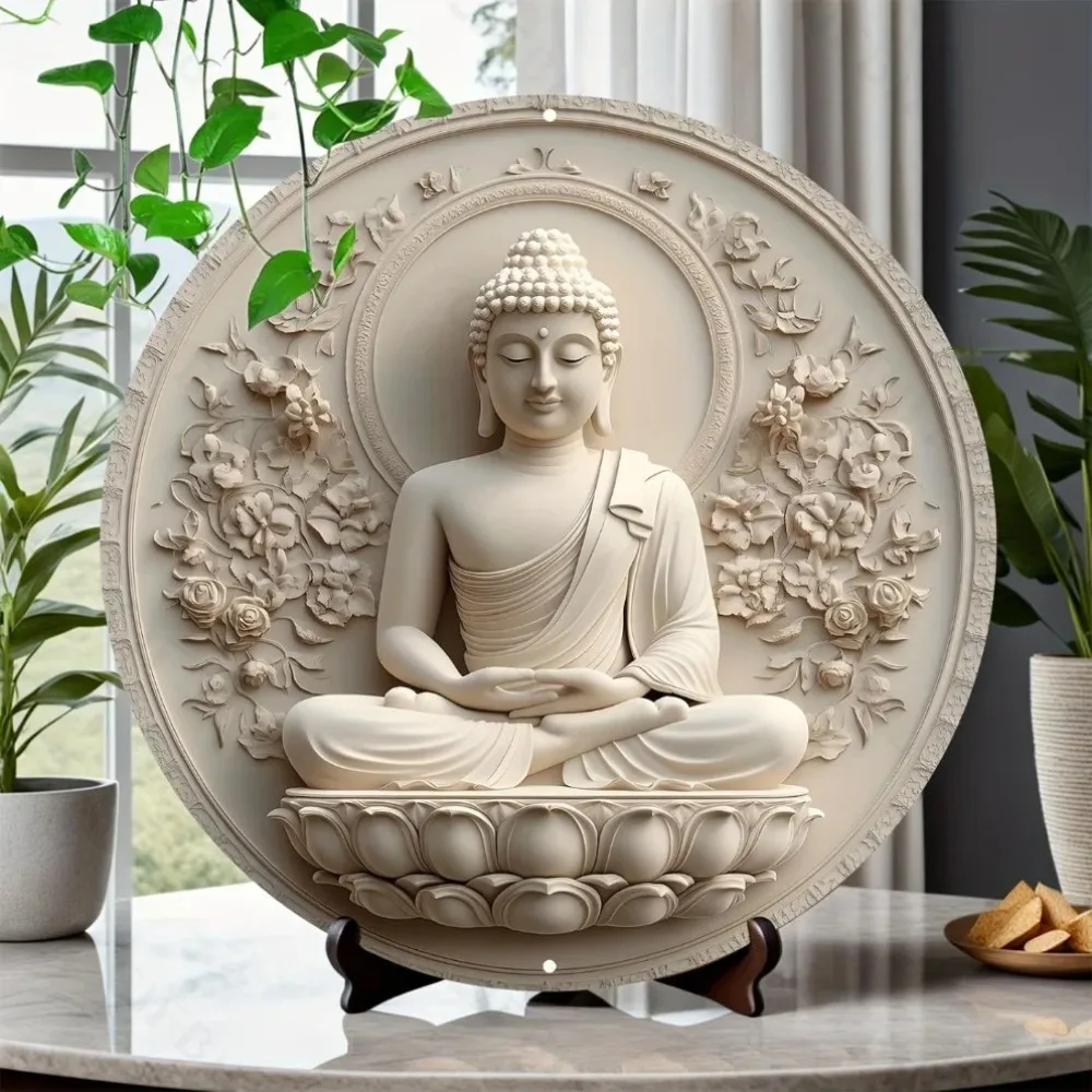 Buddha Statue Metal Sign | 2D  - Home Decor Zen 리뷰 및 가격