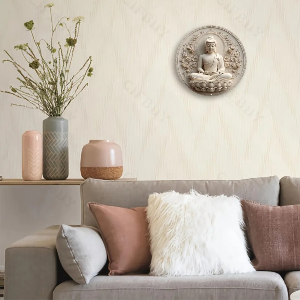 Buddha Statue Metal Sign | 2D  - Home Decor Zen 리뷰 및 가격