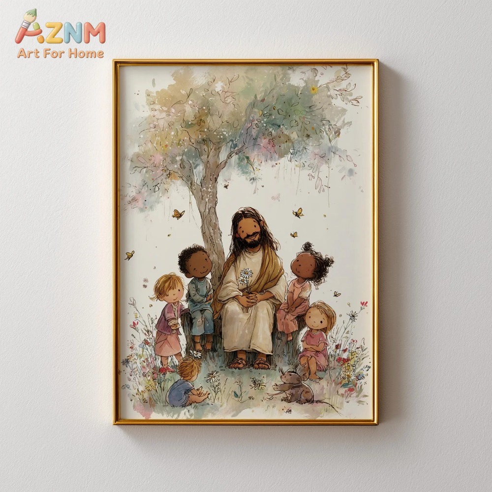 Jesus Teaching . Print. Christ - Home Decor Jesus 리뷰 및 가격