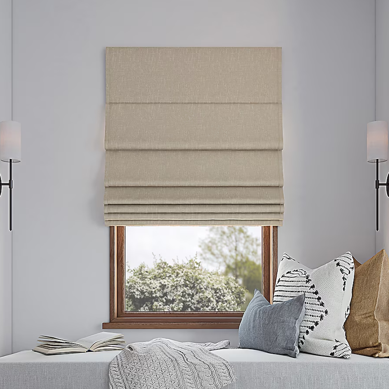 French Linen Blackout Roman Bl - Home Decor Window Blinds 리뷰 및 가격