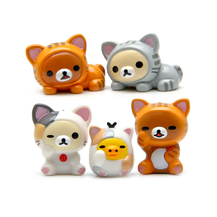 5pcs Rilakkuma Action Figures  - Home Decor On Sale 리뷰 및 가격
