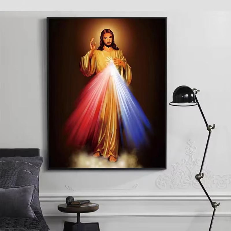 1pc frameless Canvas Painting  - Home Decor Jesus 리뷰 및 가격