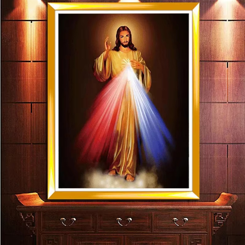 1pc frameless Canvas Painting  - Home Decor Jesus 리뷰 및 가격