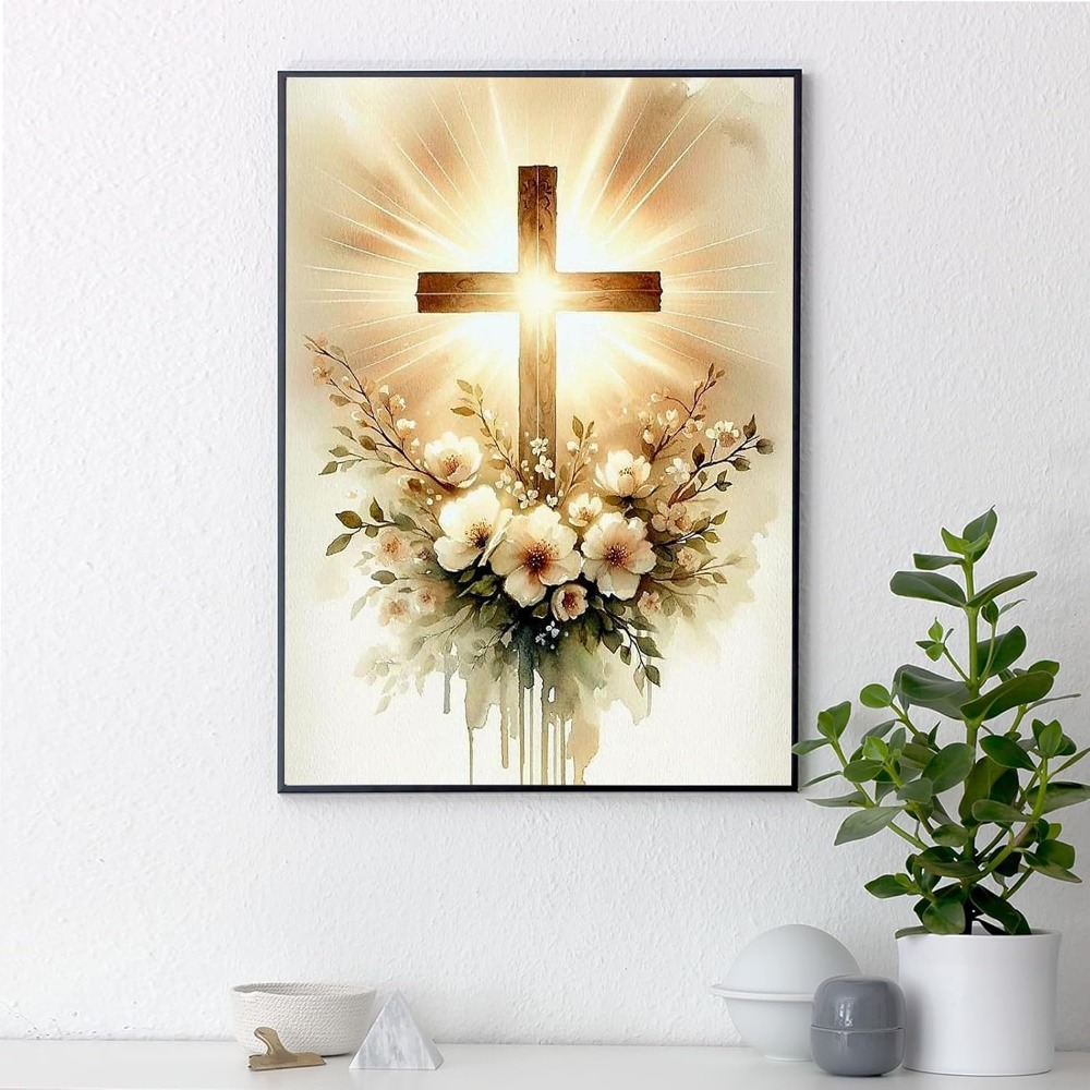 Religious Cross Diamond Art Ki - Home Decor Jesus 리뷰 및 가격