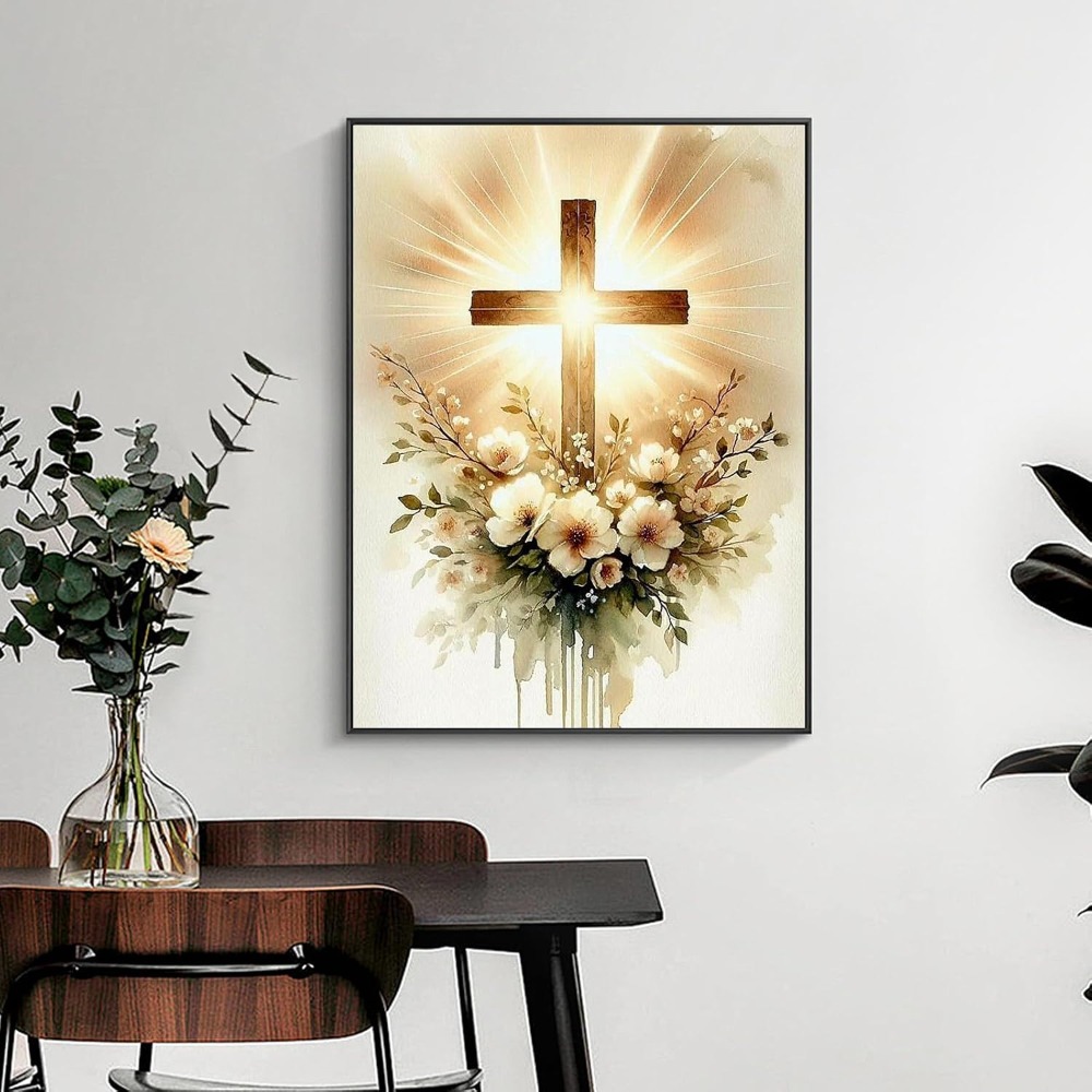 Religious Cross Diamond Art Ki - Home Decor Jesus 리뷰 및 가격