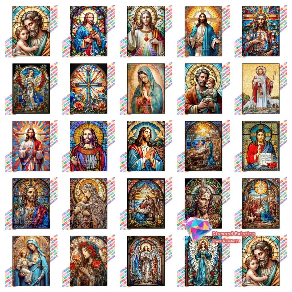 1PC frameless Easter Jesus Squ - Home Decor Jesus 리뷰 및 가격